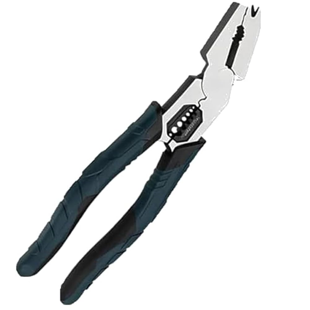 Ehwisbe 9-In-1 Multi-Function Wire Puller Cutters& Crimpers Tool With Compound Leverage Design For Outdoor For Repair Work Plier