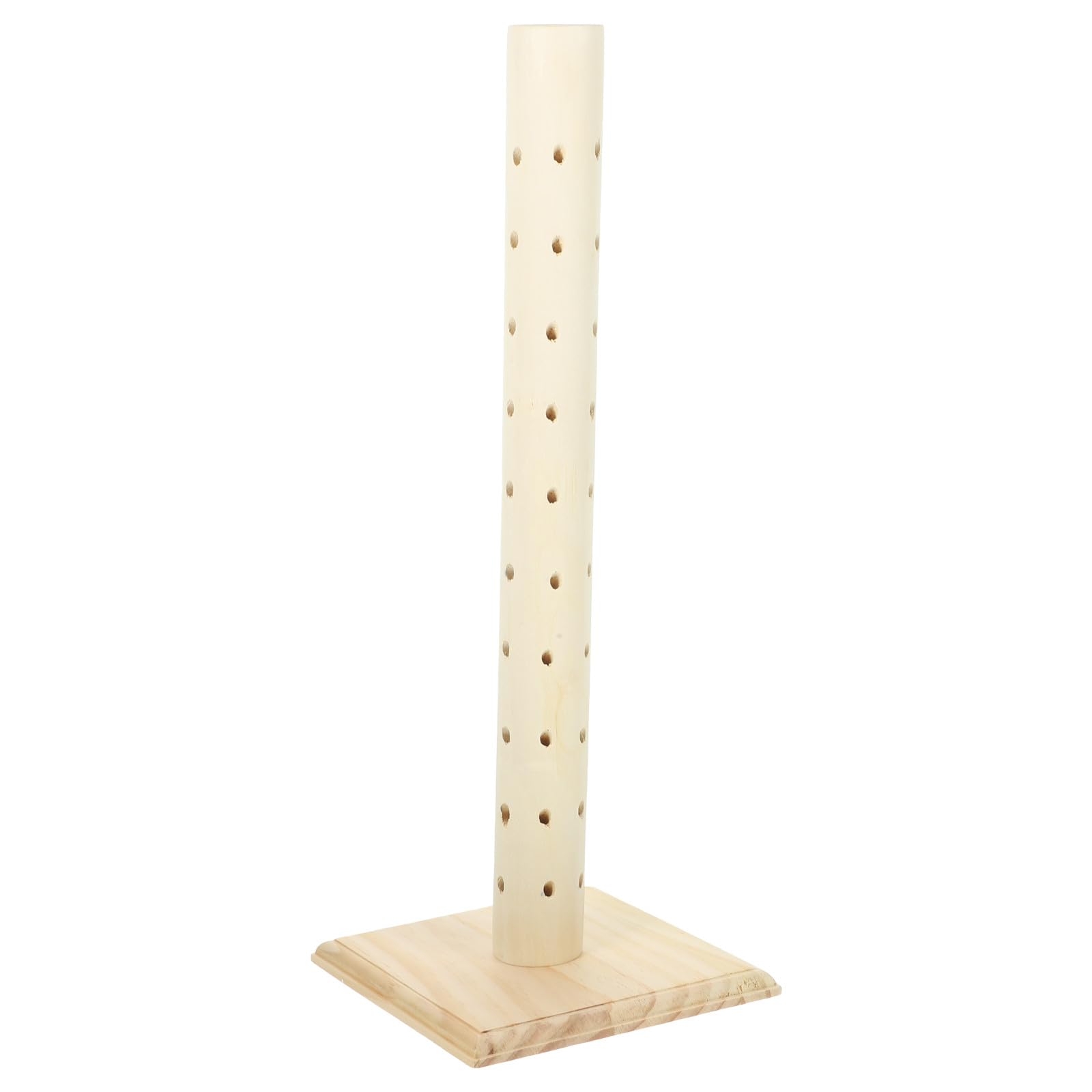 CALLARON Support à Sucettes Bois 60 Trous Forme Colonne Porte-Bâtonnets pour Étalage de Confiseries et Buffet Sucré