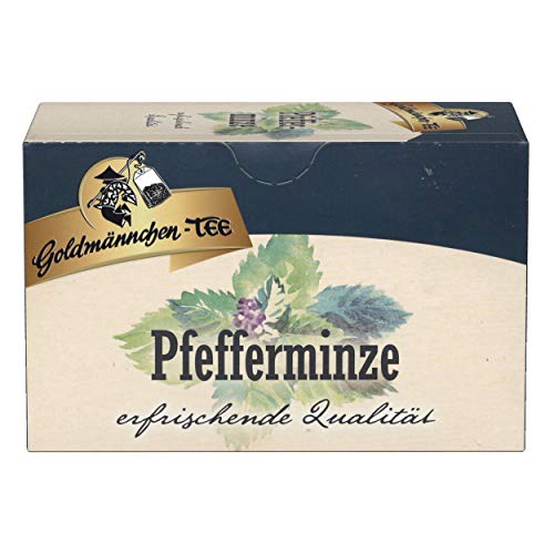 Goldmännchen Thé à la Menthe Poivrée, Thé aux Plantes, 20 Sachets Emballés Individuellement