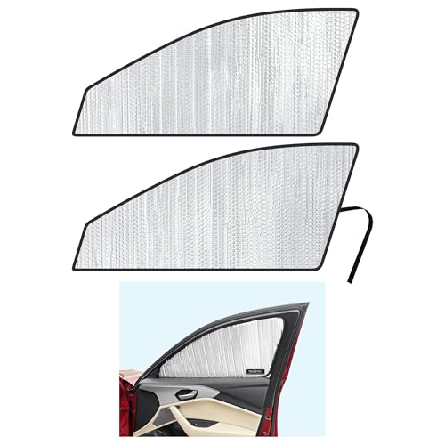 YelloPro Side Window Front Seat Sunshade (Set of 2) Custom Fit for 2021 2022 2023 2024 2025 Acura TLX Sedan, Base, Plus, Premium, A-Spec, UV Reflector Sun Protection Accessories (Made in USA)