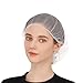 Fancystyle Nylon Hair Net White 24inch, Durable Disposable Hair Nets with Elastic Edge - 120Pcs for Food Service