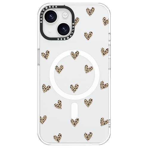 Coque MagSafe pour iPhone 15 léopard chic idéale pour le quotidien des femmes