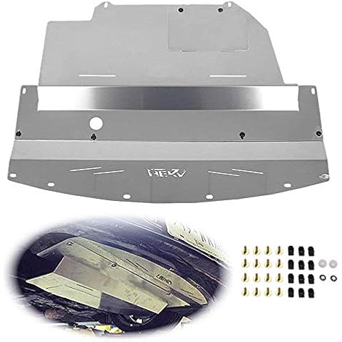 ELITEWILL Silver Aluminum Front Lower Engine Splash Shield Guard Under Tray Cover Skid Plate Fit for 2003-2009 Nissan 350Z & 2003-2006 Infiniti G35 and 03-07 G35 Coupe Cover