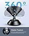 Humixx [8 Built-in Magnets] Car Phone Holder Mount Magnetic [Aviation-Grade Alloy] 360° Rotatable Universal Magnetic Cell Phone Mount for Car Phone Holder for iPhone Samsung Smartphones