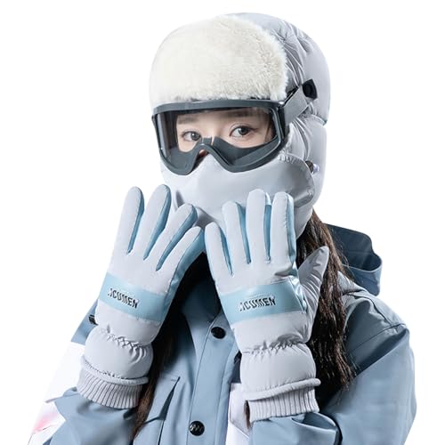 Sunnyuk Sotocasco Moto Invierno Lana - Capucha de Motocicleta Máscara de Esquí a Prueba de Viento Capucha de Lana Caliente Gorra Deportiva de Invierno Calentador con Capucha