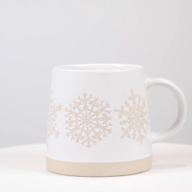 Taza Stoneware Abbott Collection 14 oz Snowflake miniatura 5