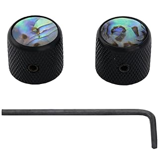 Musiclily Pro 6mm Acier Top Abalone Boutons Potentiomètre Dome Knobs avec Fixation Vis pour Guitare électrique… - Les Beatles, Paul McCartney, John Lennon, RIngo Starr, George Harrison