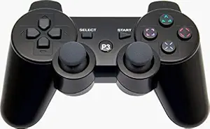 DKD Wireless Controller for PS 3 / Professional PS3 Wireless Gamepad for PS 3/ PS3 Slim / PS3 Super Slim/PS3 Fat by - Black (Only Ps3 Compatible, charging cable not included)