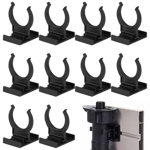 DONOONIS Pinces de plinthe de cuisine, 10 Pièces, Noir, Classique