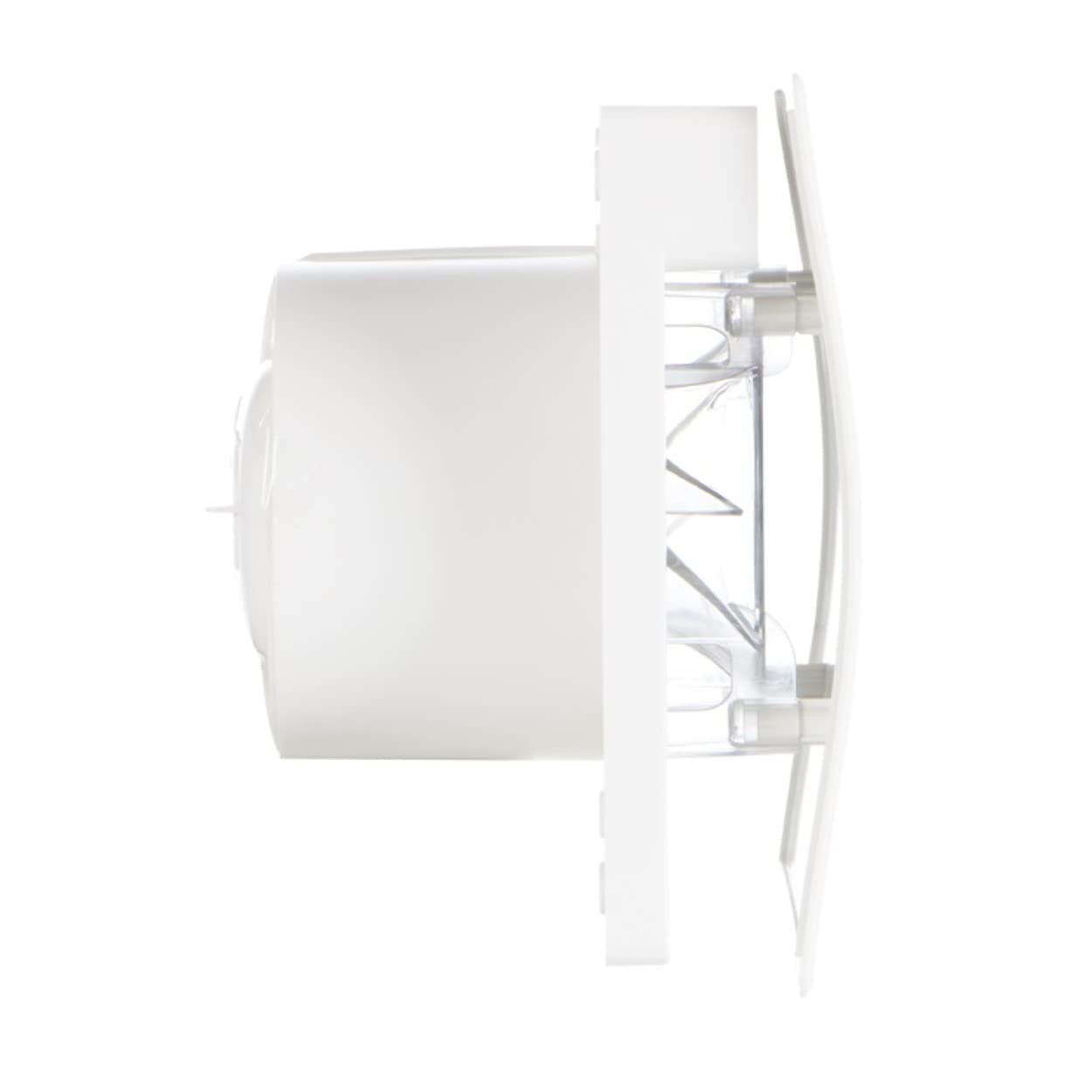 Vortice Mex 120/5'' LL 1S – Aspiratore Bagno e Cucina Elicocentrifugo da Muro 120mm, Ventilatore di Scarico con Controllo Touch, Installazione a Parete, Portata Massima 90m3/h - 13,8x19,3x19,3 cm