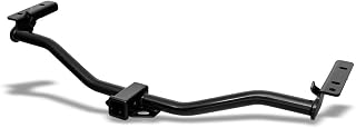 Class 3 III Black 2" Receiver Tube Rear Bumper Trailer Tow Hitch Towing Mount Compatible with 11-17 Ford Explorer / 13-17 Police Interceptor Utility