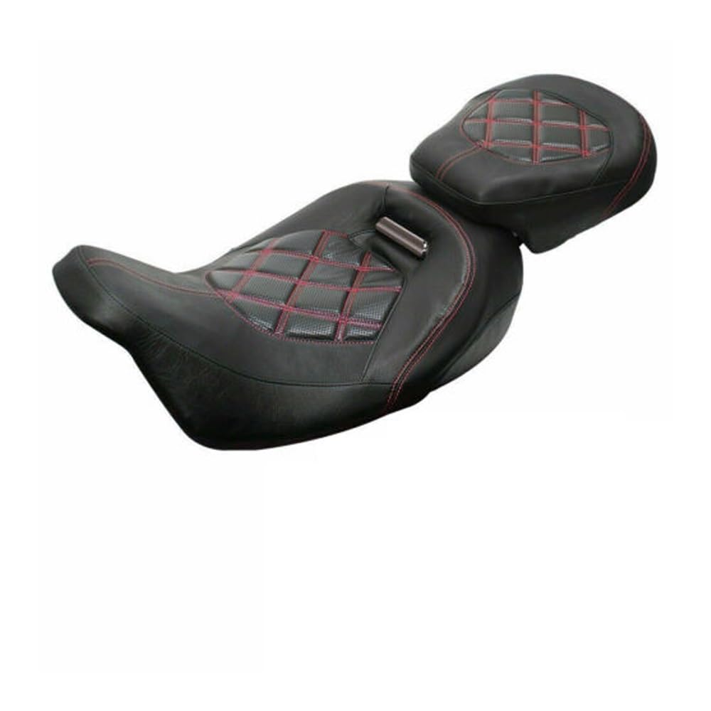 Asiento doble de motocicleta para turismo Electra Glide FLHT 2009-2023 5