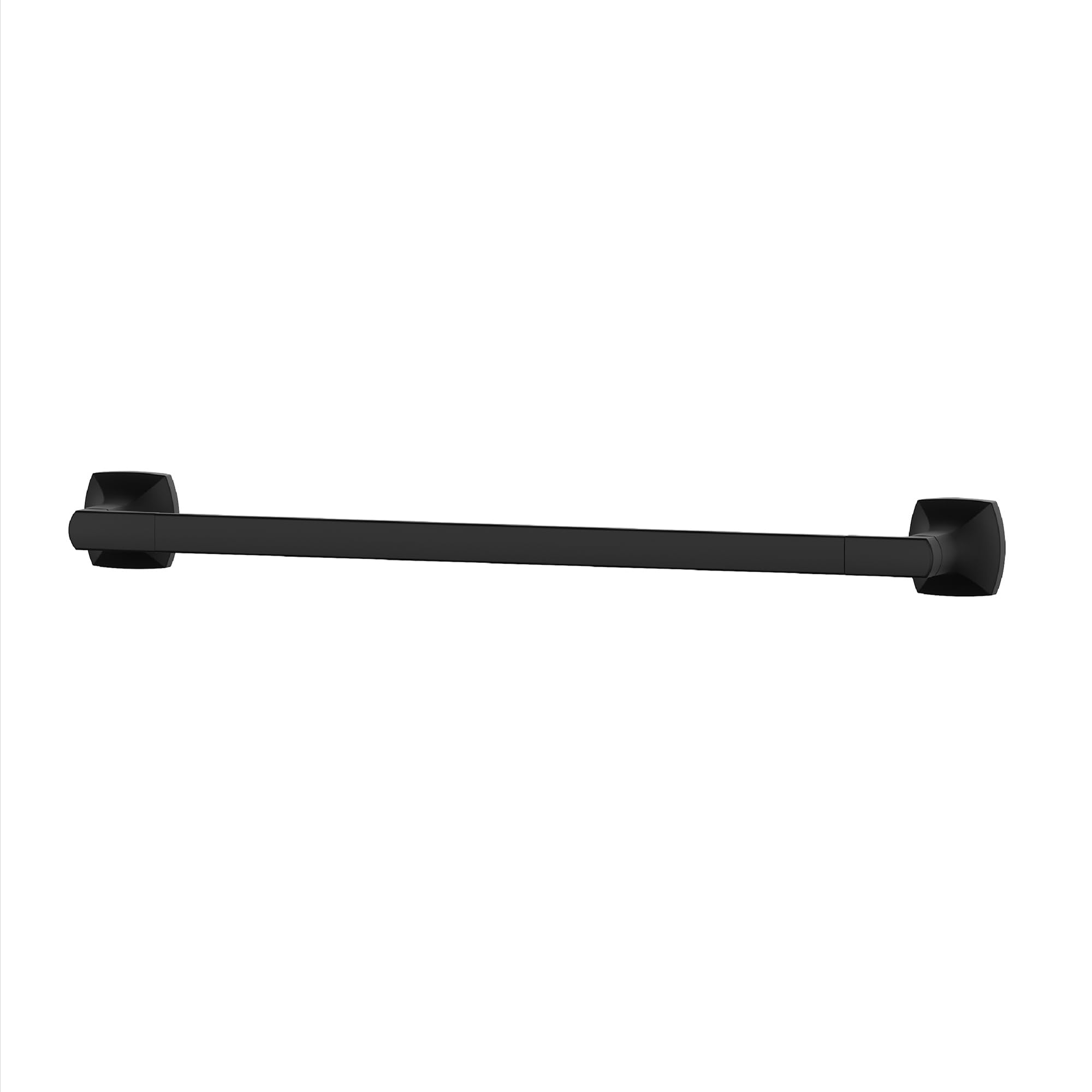Pfister Vaneri 18-Inch Wall-Mounted Screw-In Bath Towel Bar for Bathroom in Matte Black Finish BTBVRI1B