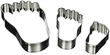R&M International Foot Shaped Cookie Cutters, Assorted Sizes, 3-Piece Set in Gift Tin