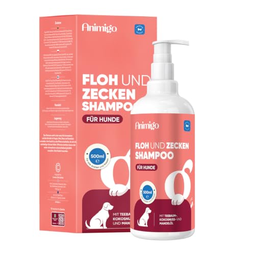 Animigo šampon protiv buha i krpelja za pse - Šampon za čišćenje pasa - 500 ml