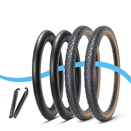 MOHEGIA 24/26 Inch Cruiser Bike Tires Set: 24×2.125/26×2.125