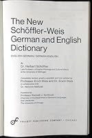 The new Schöffler-Weis German and English dictionary: English-German/German-English 0695804588 Book Cover