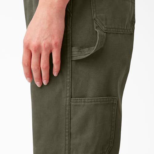 Dickies Women's Relaxed Fit Bib Overall, Rinsed Moss Green, X-Small - image 3