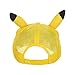 Pokemon Pikachu Big Face Cosplay Embroidered Snapback Cap Hat Licensed Yellow