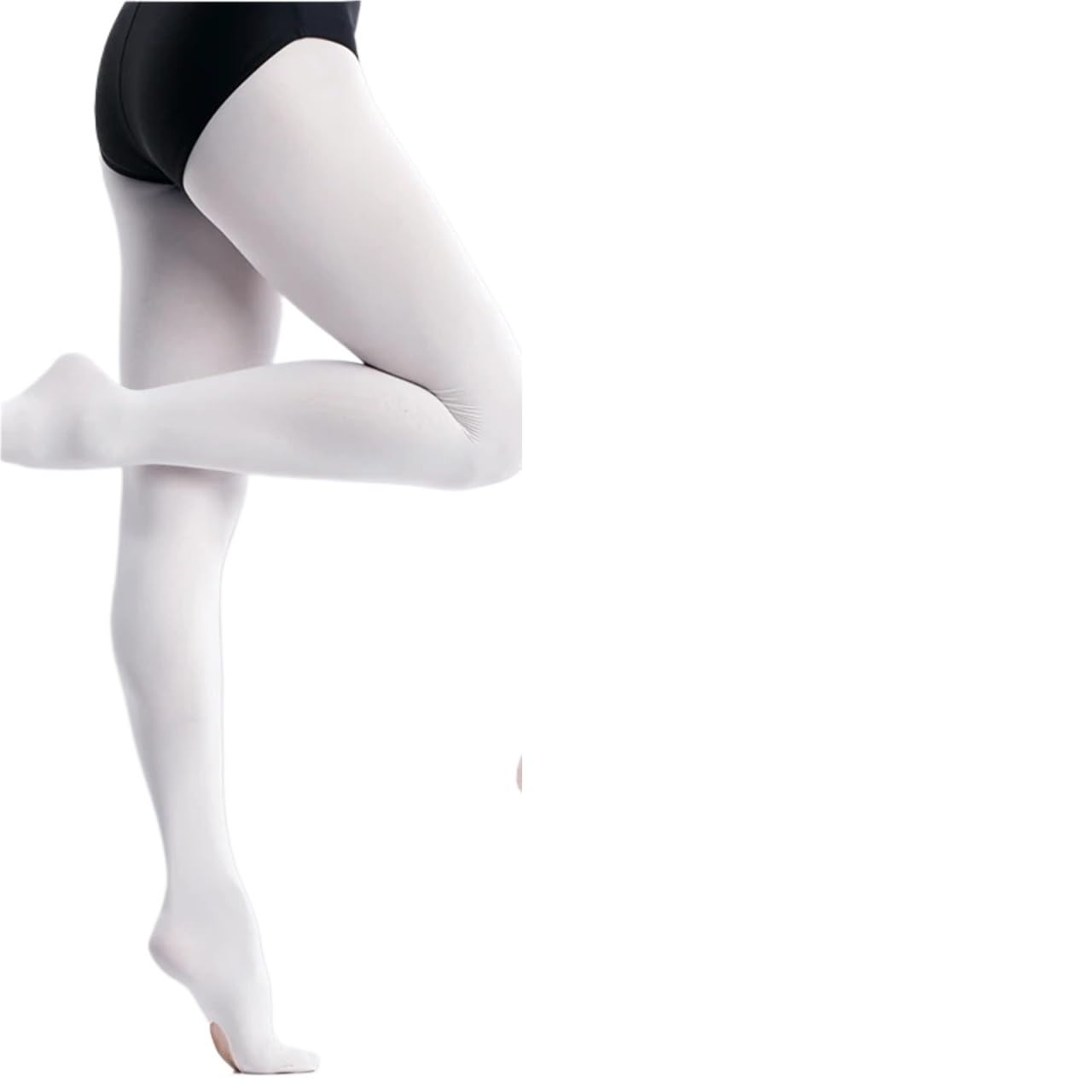 Medias Ballet Niña Ballet Tights for Adults Girls White Velvet Convertible Dance Stockings Pink Ballet Pantyhose 12 Pairs with Hole(Black 12pairs,Height 110 to 125cm)