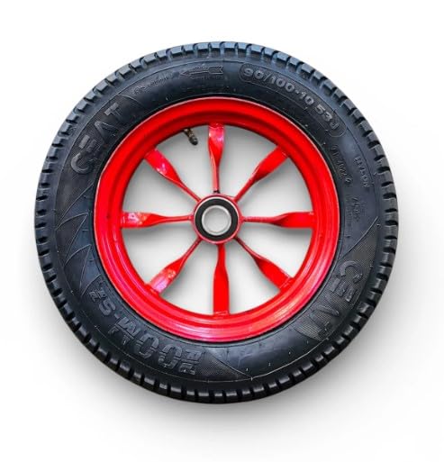 Heavy-Duty Trolley Wheel 3.50-10 | Complete Wheel Assembly with Tyre & Bearing | Long-Lasting Cart & Trolley Wheel-image-9