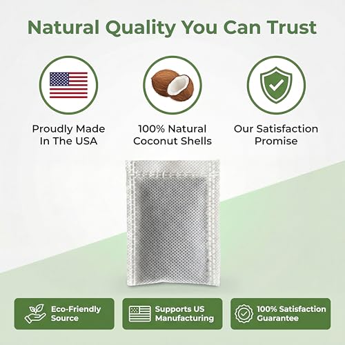Image of Green Piece Activated Charcoal Water Filter Replacements (Made in USA) - Great for Megahome and Other Countertop Water Distillers - Pack of 36 - Deluxe Version