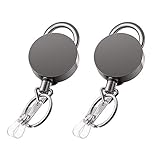 EINZIGARTIGES DESIGN: karabiner schlüsselanhänger ausziehbar,Mit dem einziehbaren Kabel können Sie durchziehen,ohne ihn zu entfernen leicht eine elektronische Sicherheitskarte ziehen oder Ihren Ausweis anzeigen Sie können auch Türen öffnen, ohne die Schlüssel vom Gürtel zu nehmen. Dies wird Ihr Leben viel bequemer machen.Das Kabel kann bis zu 68 cm lang sein.