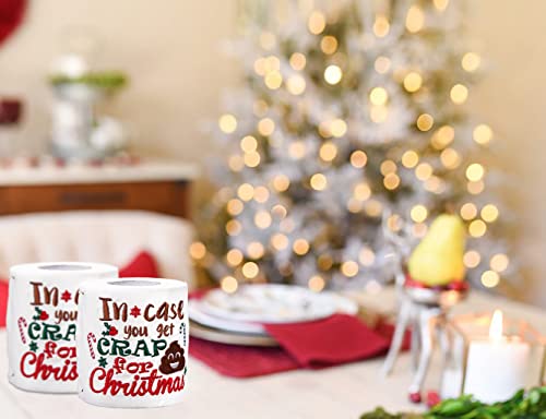 Christmas Embroidered Toilet Paper Decorations - Xmas Party/White Elephant/Gag Gift/ Bathroom Decor #TOP2