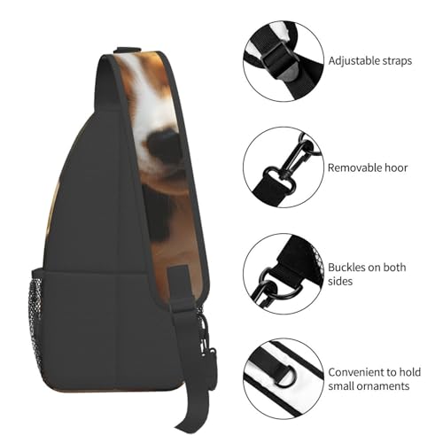 Bolso tipo crossbody con diseño de Beagle para senderismo miniatura 5