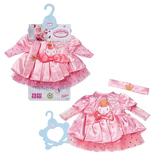 Baby Annabell Geburtstagskleid 43cm, Puppenkleid mit Tüllrock und Stirnband für 43 cm Puppen, 710548 Zapf Creation
