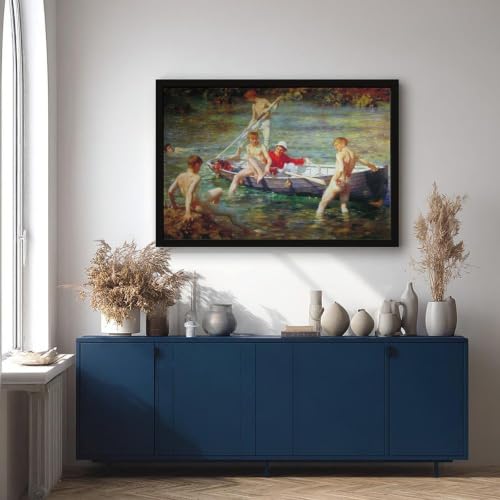 Toile tendue Ruby Henry Scott Tuke - Affiche malachite 30x45cm - 4
