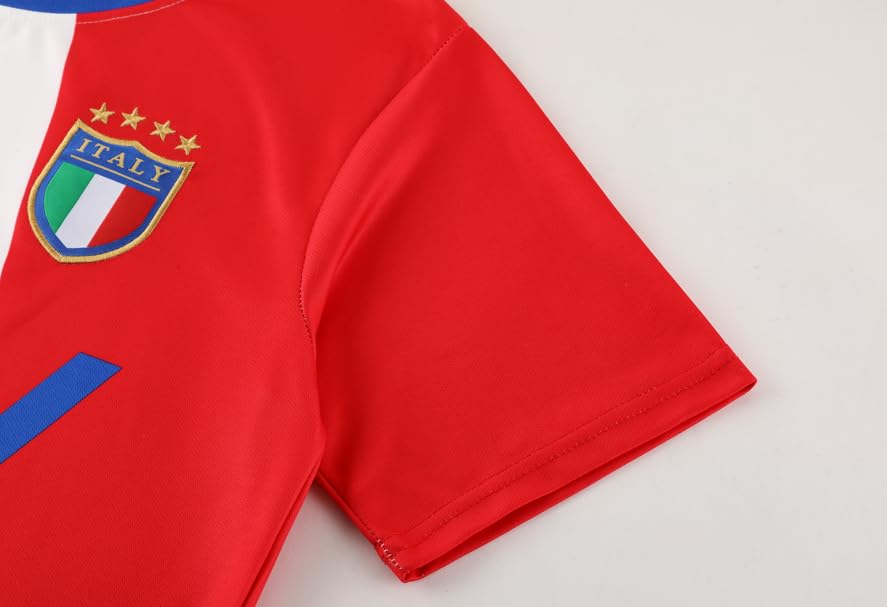 Image of Italy Italia Kids Boys Youth Sports Soccer Football Kit Jersey Shirt Shorts Set