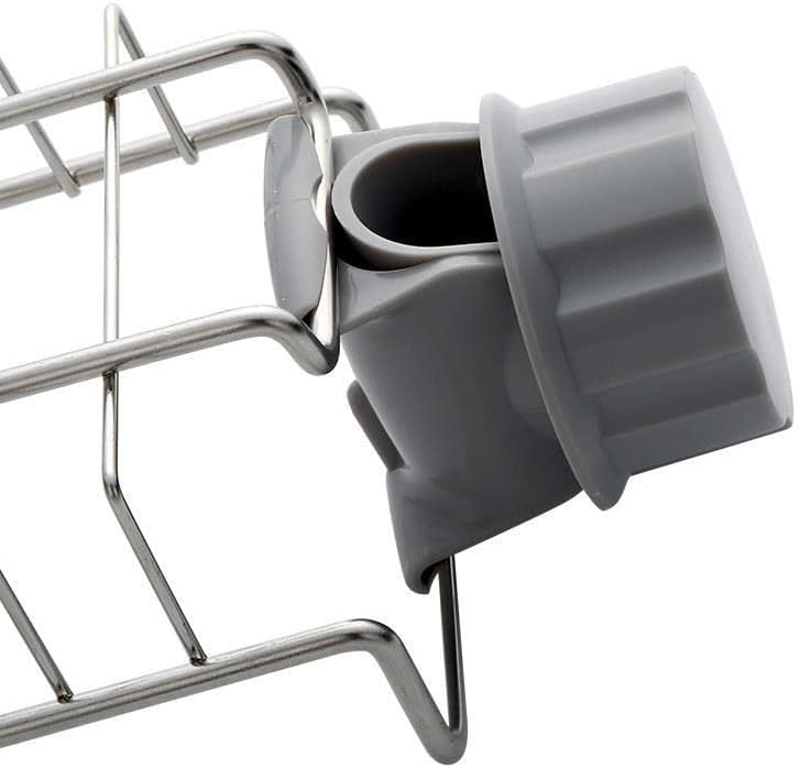 Shower Rack No Drill, Rust-free shower organizer, Stainless Steel Bathroom Accessories Caddy Storage Shelves for 18-27mm Shower Rail, Shampoo Holder Sponge Holder (Deep Holders)