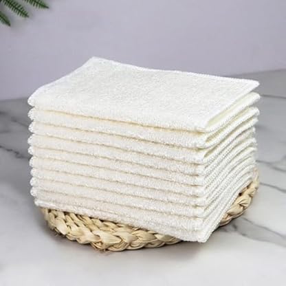 Lkw Ogechi 10er Set Küchentücher 18 * 23CM 27 * 30CM Bambus-Geschirrtücher, Weiche Microfaser Geschirrhandtücher - Ultra Saugfähig, Wiederverwendbare Geschirrtücher, Antihaftöl, Waschbar