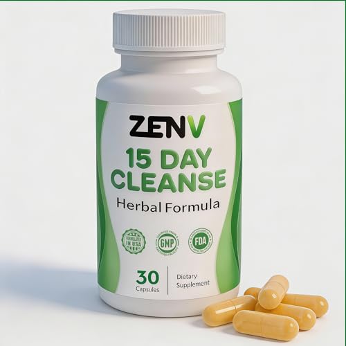 15 Day Cleanse Advanced Gut Reset - Natural Digestive Support with Senna Leaf & Cascara Sagrada |...