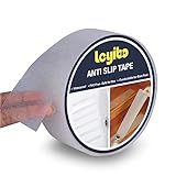 Leyibo Anti Slip Tape Clear Waterproof Outdoor/Indoor, 2' x 42Ft Non Slip Traction Grip Tape for Bathtubs, Boats, Stairs, Pools, Transparent, Soft, Comfortable for Bare Feet (2' X 42')