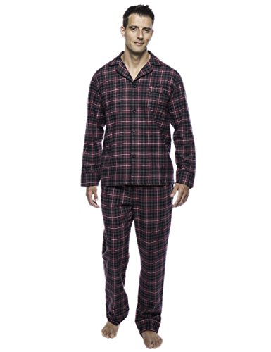 Noble Mount Mens Pajama Set - 100% Cotton Flannel Pajamas Set