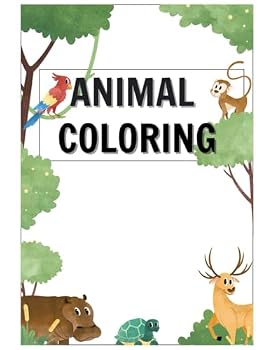 Paperback Animal Coloring: Kids Coloring Book