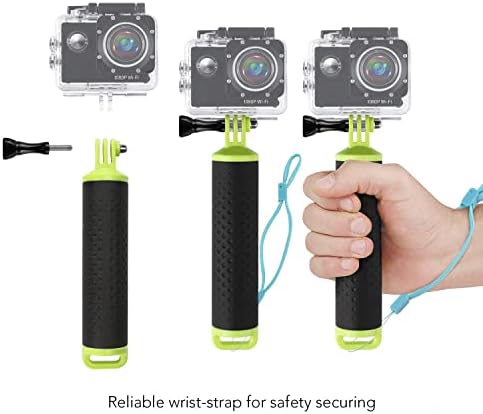 WOLFANG Floating Buoy Grip, Waterproof Handle, Monopod, Hand Grip, Floating Selfie Stick for Action Camera, Sports Camera, Etc