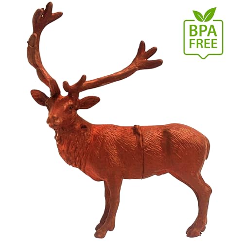 Image of Big Size Forest Animals Toy set | 12PCS Jungle Animal Action Figures for Kids Boys & Girls Wildlife Realistic Zoo Creatures Model Figurine | Farm Animal Toys Playset Birthday Gift for Children