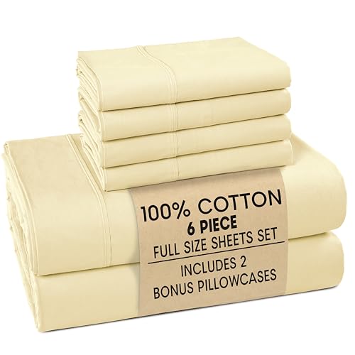 La Mejor Lista de Sabanas matrimoniales comprados en linea. 41 Casa Platino - Juego de sábanas tamaño matrimonial 100 % algodón, 6 piezas (1 encimera, 1 bajera, 4 fundas), percal suave y transpirable, con esquinas tipo bolsillos...
