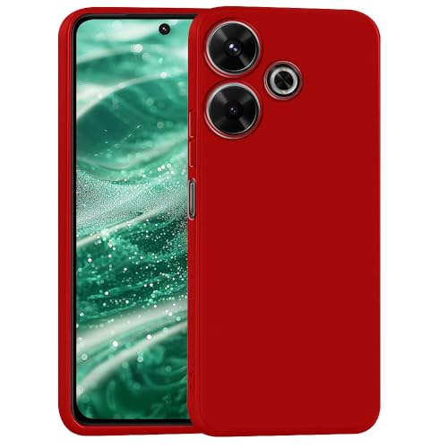 Image of Back Cover for Mi Redmi 13 5G / 4G / Poco M6 Plus 5G | Full Camera Protection | Premium Liquid Silicon Case | Flexible Bumper Case for Mi Redmi 13 5G / 4G / Poco M6 Plus 5G (Red)