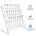 TEHAUX Metal Test Tube Drying Rack, White, 30x30cm, Portable Lab Drying Equipment for School Laboratory Utensil
