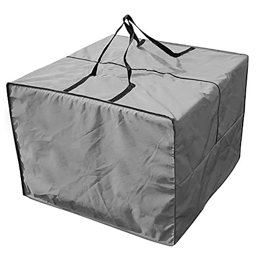 COOSOOO Outdoor Deck Seat Cushion Storage Bag Waterproof Patio Square Furniture Cover Dust-Proof Christmas Tree Bag Organizer Bag with Handle and Zipper Extra Large Blue
