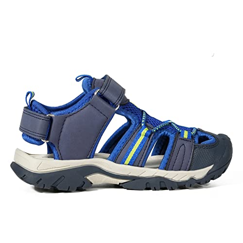 TZJS Girls Boys Sandals Kids Closed Toe Outdoor Hiking Sandal Lightweight Athletic Adjustable Straps Summer Shoes for Toddler/Little Kid4