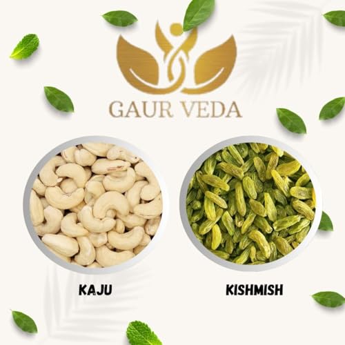 Image of Gaurveda 10 Types of Dry Fruits - American & Gurbandi Badam, Kaju, Kishmish, Kandhari Kishmish, Pista, Anjeer, Munakka, Khubani & Akhrot Giri 50 Grams Each