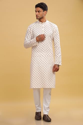 Image of BE ACTIVE Cotton Kurta for Men | Traditional and Refined Design | Indian Kurta | Full Sleeve Kurta
