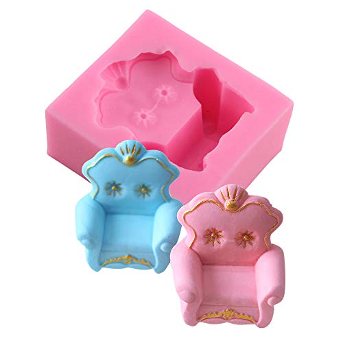 3D Sofa Chair Silicone Mold European Style Furniture Cake Decorating Molds Fondant Cake Mould Chocolate Candy Gum Paste Soap Mould Kitchen Baking Moulds