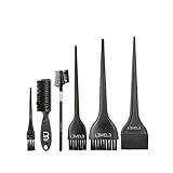 Tönungspinsel-Set der Stufe 3, professionelles und elegantes Design, Verwendung für Färbung, Tönung und Farbe, bequemer und polierter Griff, Stufe 3, 6 Stück