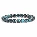 Natural Chrysocolla Gemstone 8mm Round Beads Stretch Bracelet 7" Unisex
